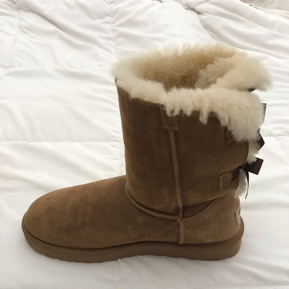 Womens UGG® Bailey Bow II Boot - Chestnut - Picture 11 of 15